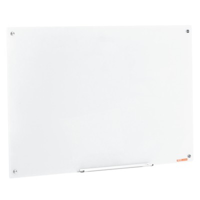 VEVOR Magnetic Glass Whiteboard Dry-Erase Board 48"x32" Wall Mounted with Tray