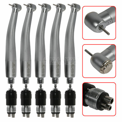 5 Dental High Speed handpiece push Button quick Coupler 360 swivel 4Holes