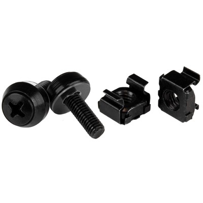 StarTech.com 50 Pack 10-32 Server Rack Cage Nuts and Screws w/Washers - Rack Mou