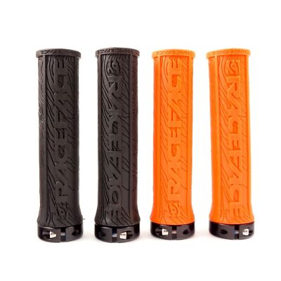 Race Face Half Nelson Lock-On Bicycle Bike MTB Grip Black / Orange z