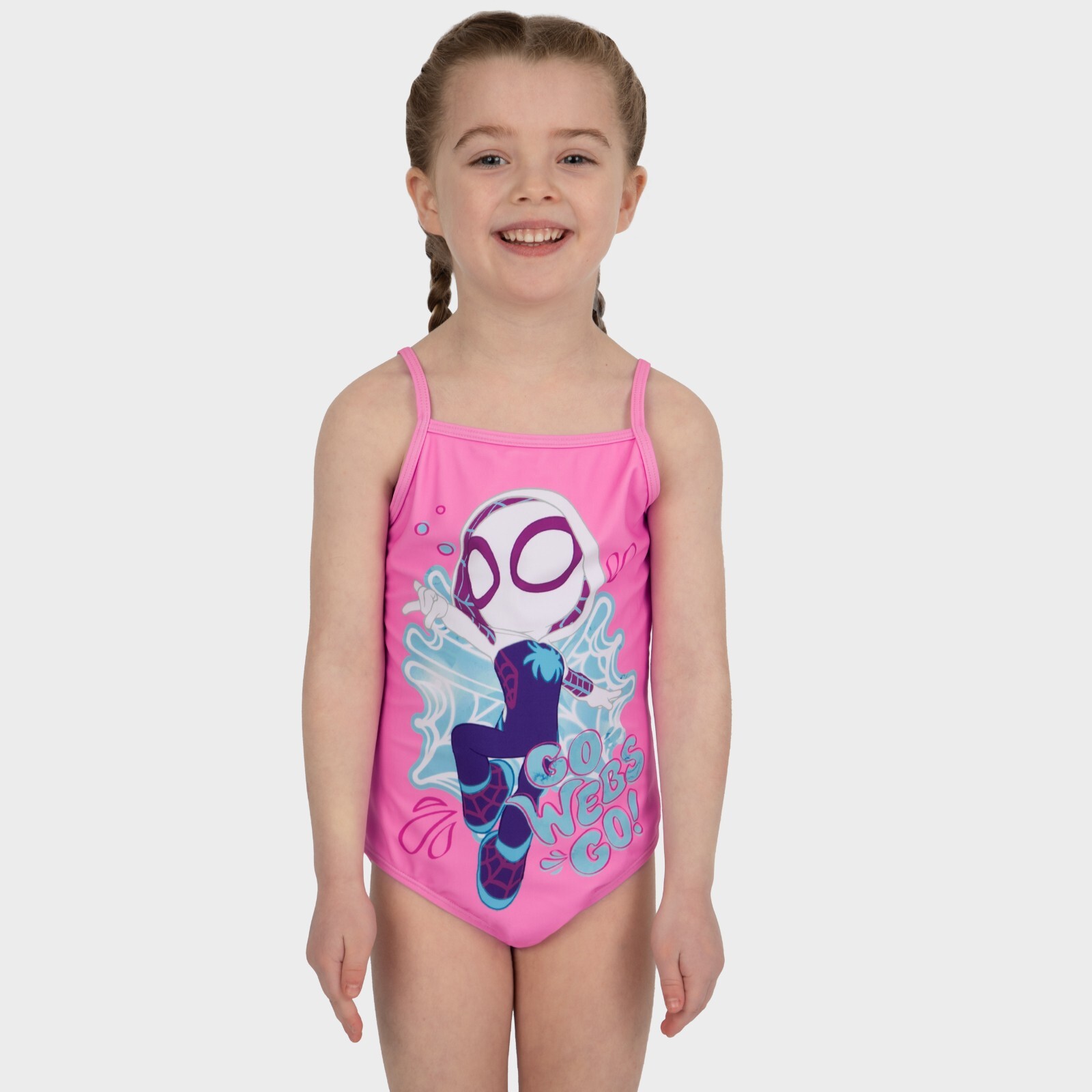 Girls Lilo & Stitch Swimming Costume Disney One Piece Swimsuit Swimwear 5-13 Yrs