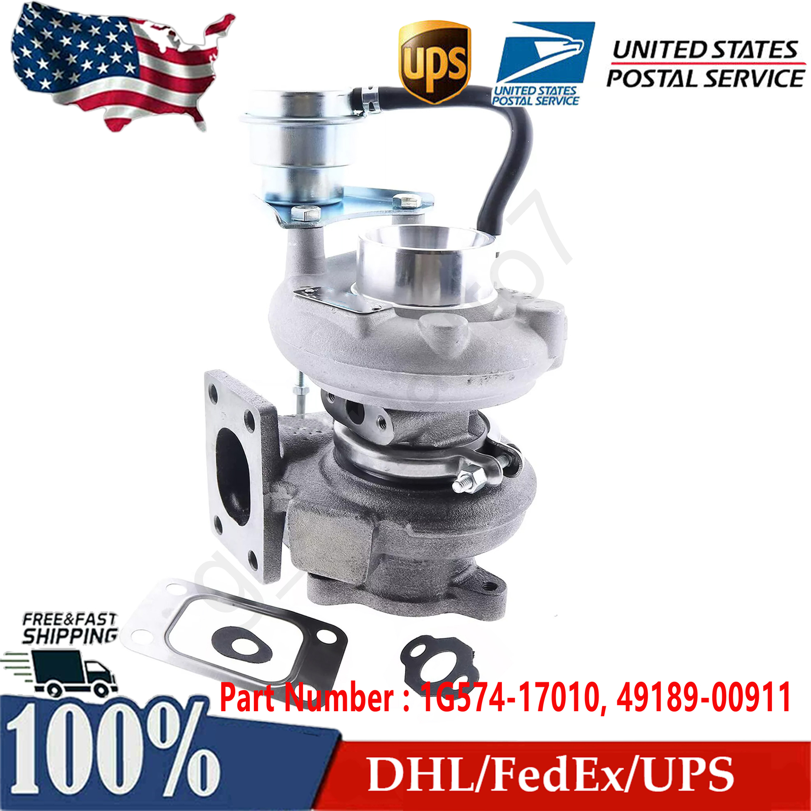 1G574-17010 49189-00911 Turbocharger TD04HL Turbo for Kubota D3502