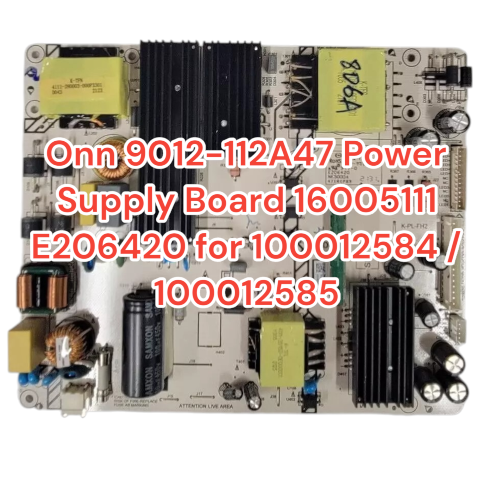 Onn 9012-112A47 Power Supply Board 16005111 E206420 for