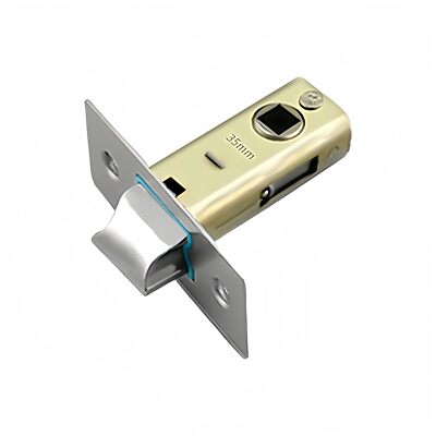 2PCS 35mm Flat Tubular Mortice Latch Stainless Steel Door Latch Sprung Lever ...