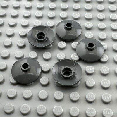 LEGO Dish Part - Dark Bluish Gray - 2 x 2 Inverted (Radar) - QTY x5