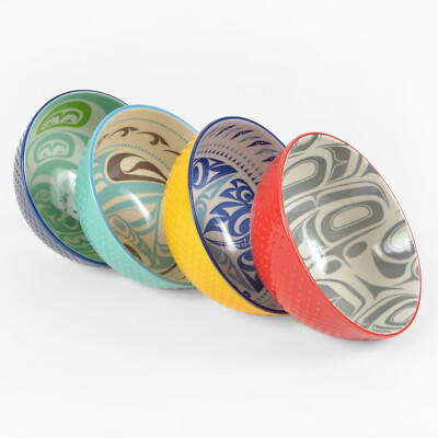 Northwest Coast Native Porcelain Art Bowl