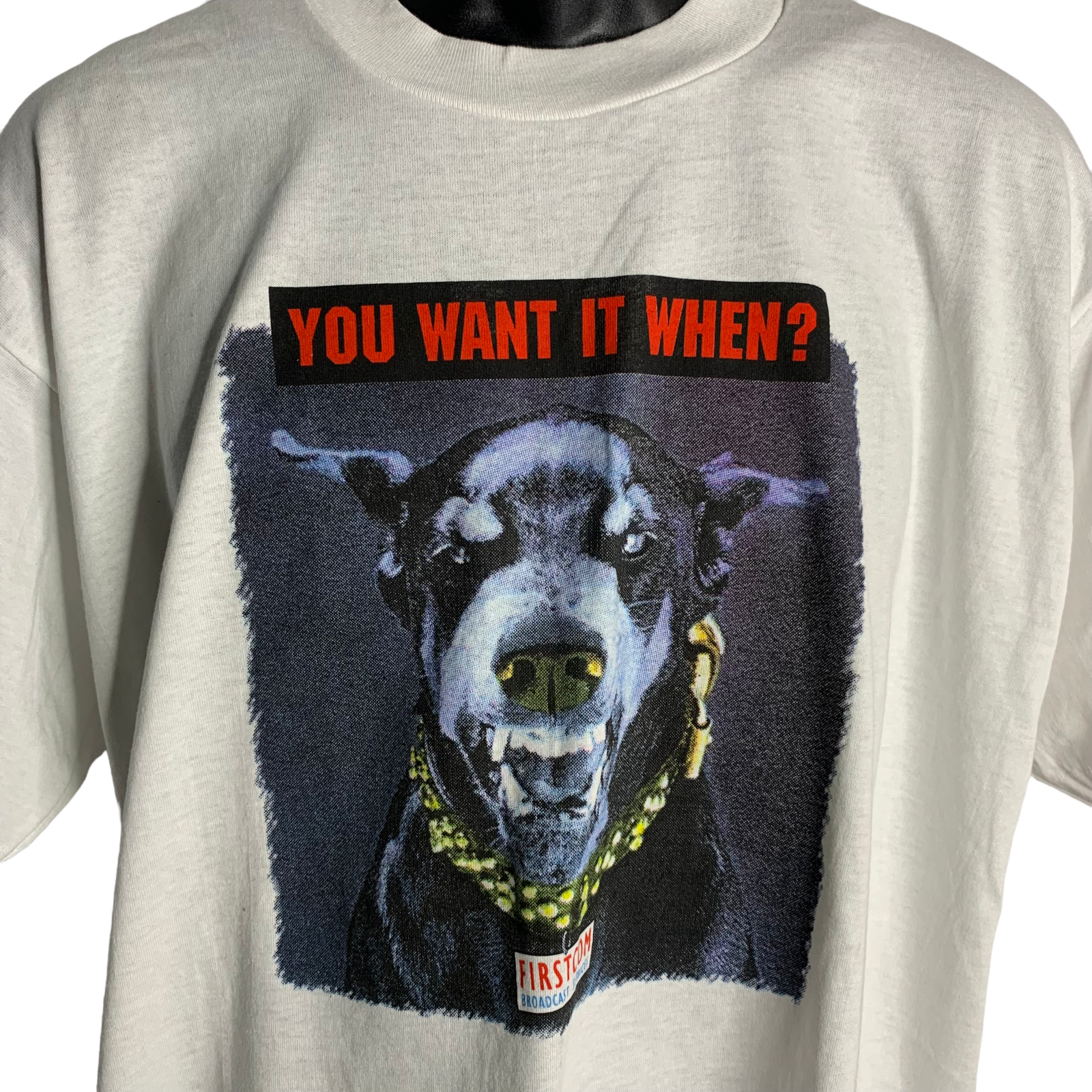 Vintage 90s Broadcast Services T-Shirt Mens XL White