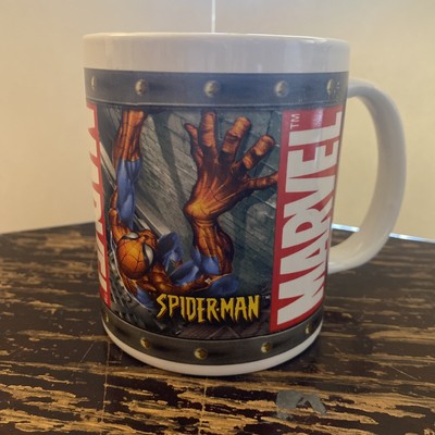 Marvel Coffee Cup Spider-Man Hulk Super Heroes Comic Characters Ceramic Mug 2003