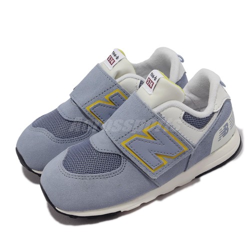

Повседневная обувь для малышей New Balance 574 с широким синим и белым ремешком NW574KB1-W, Синий, 574 Wide