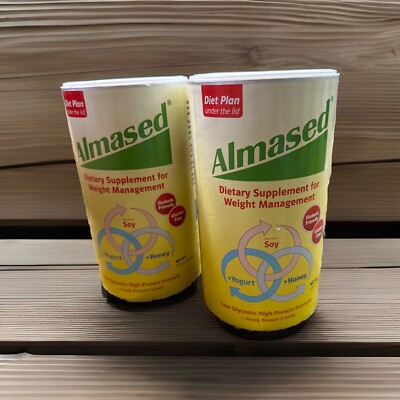 2 NEW Almased Meal Replacement Shake Plant Based Protein Powder for Weight Loss
