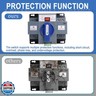 Dual Power Automatic Transfer Switch, 2P 63A 110V Dual Power Generator Changeover Switch 50HZ/60HZ