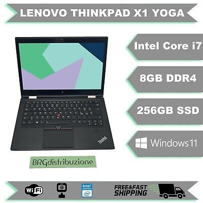 Notebook LENOVO THINKPAD X1 YOGA 14,1" TOUCH 4K INTEL i7 6600U 8GB RAM 256GB SSD