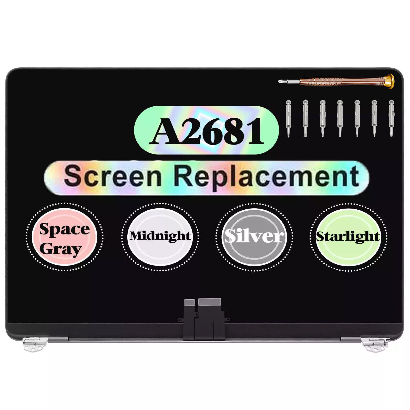 A2681 Apple Macbook AIR 13 (M2, 2022) LCD Display Assembly A2681 Apple Macbook AIR 13 (M2, 2022) LCD Display Assembly