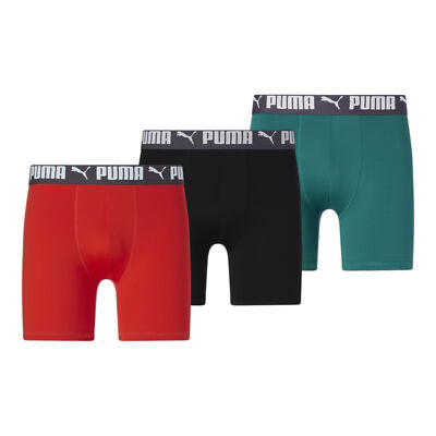 

Мужские спортивные трусы-боксеры PUMA [3 шт.], Assorted colours - aqua / orange, Basics