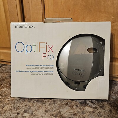 Memorex OptiFix Pro Motorized CD DVD Video Game Repair & Cleaner New In Box