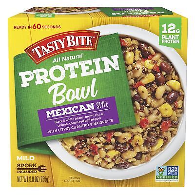 Tasty Bite Mexican Style Protein Bowl Ready to Eat Microwaveable Vegan 12 Gra...