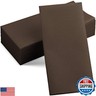 50-Pack Disposable Linen-Feel Brown Napkins, 12