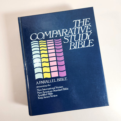 Comparative Parallel Study Bibles 1985 HC Zondervan NIV NAS KJ Amplified