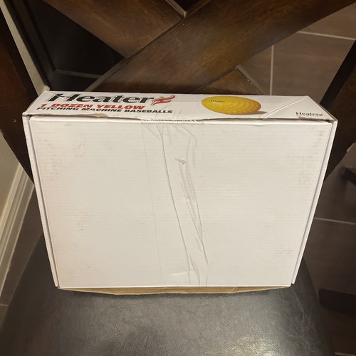 Heater Sports Pitching Machine Baseballs  1 Dozen - Yellow