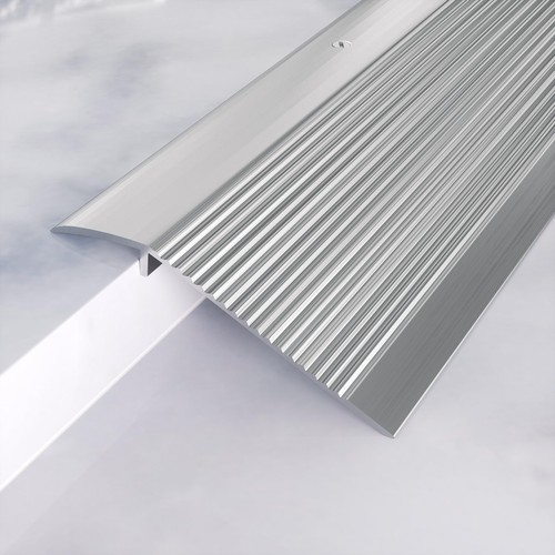 Heainaiyoo Metal Floor Transition Strip, Aluminum Threshold for 1pcs, Silver