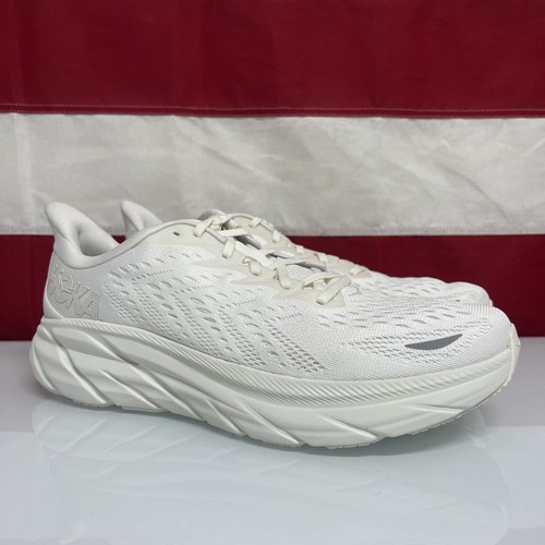 Pre-owned Hoka One One Clifton 8 'triple White' Size 11.5