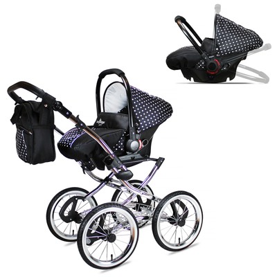 Bergsteiger Venedig Nostalgie Kombi Kinderwagen Retro Vintage 3in1 Babyschale