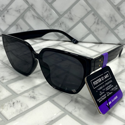 NWT Foster Grant Sunglasses FG 23 26 EMB BLK Trend Fashion Design 100% UVA-UVB