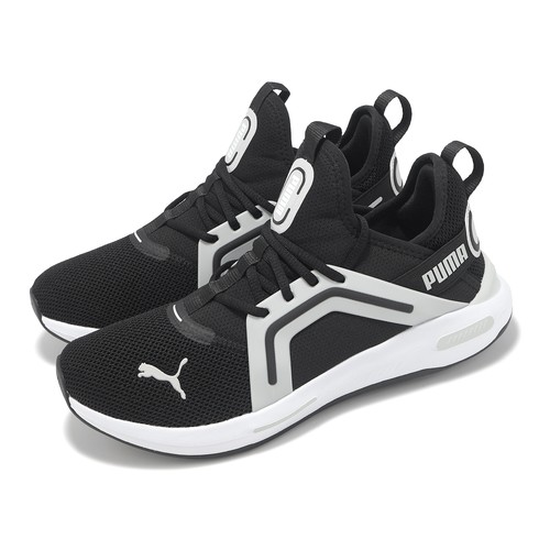 Puma Softride Enzo 5 Black Cool Light Gray Men Road Running Shoes 311098-15