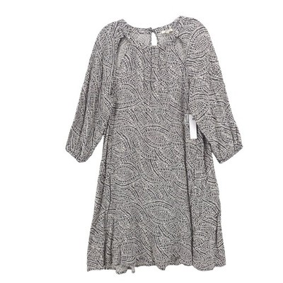 LAMADE LA MADE Dress Black White Printed Cutouts Size MEDIUM