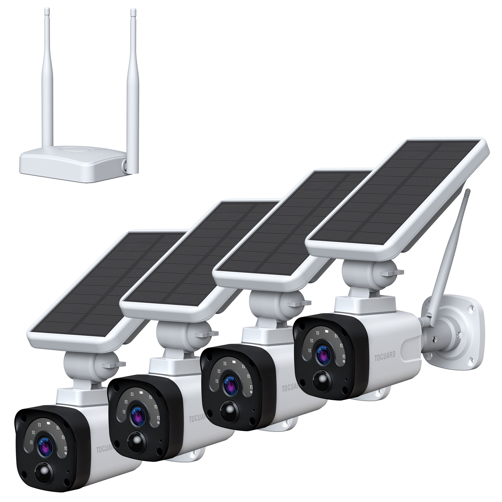 Solar & Battery Powered Wireless Home Security Camera System Outdoor Wifi Audio