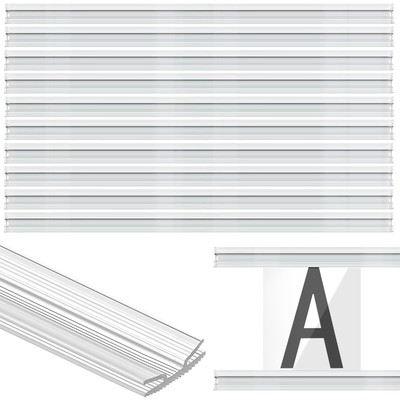 10 Pcs 90 Inch Track for Flexible Plastic Sign Letters Clear Plastic Letter B...