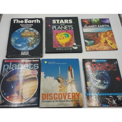 Space, Stars,and Planets Book Lot Of 6 Homeschool, Classroom, Science, Education