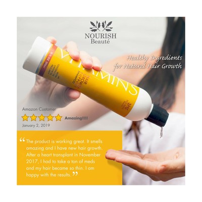 Nourish Beaute Vitamins Shampoo and Conditioner for Hair Loss that Promotes H...