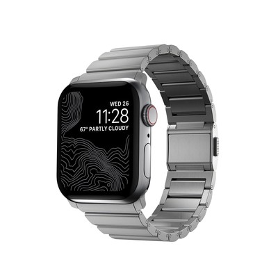 NOMAD Titanium Band - 45mm | Silver Hardware