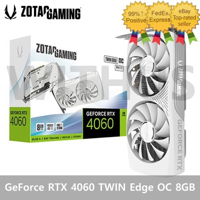 ZOTAC GAMING GeForce RTX 4060 TWIN Edge OC D6 8GB White Gaming Graphic card