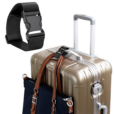 Adjustable Add a Bag Luggage Strap Suitcase Belt Straps Accessories (1/2/4 Pcs)