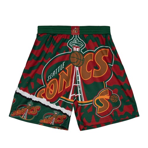 

СУБЛИМАТИРОВАННЫЕ ШОРТЫ NBA JUMBOTRON 2.0 MITCHELL - NESS SEATTLE SUPERSONICS, Green/red