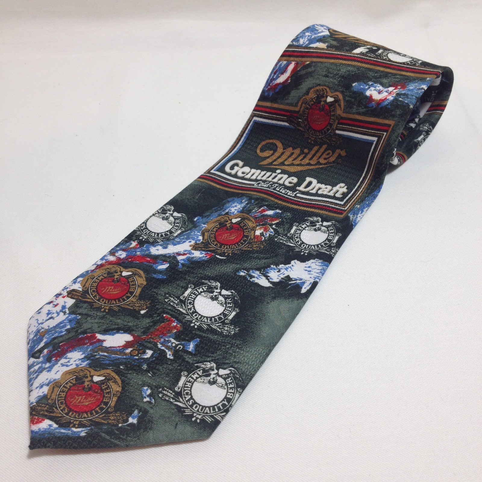 Miller Genuine Draft Tie Promo W 3.75 L 55 Polyester