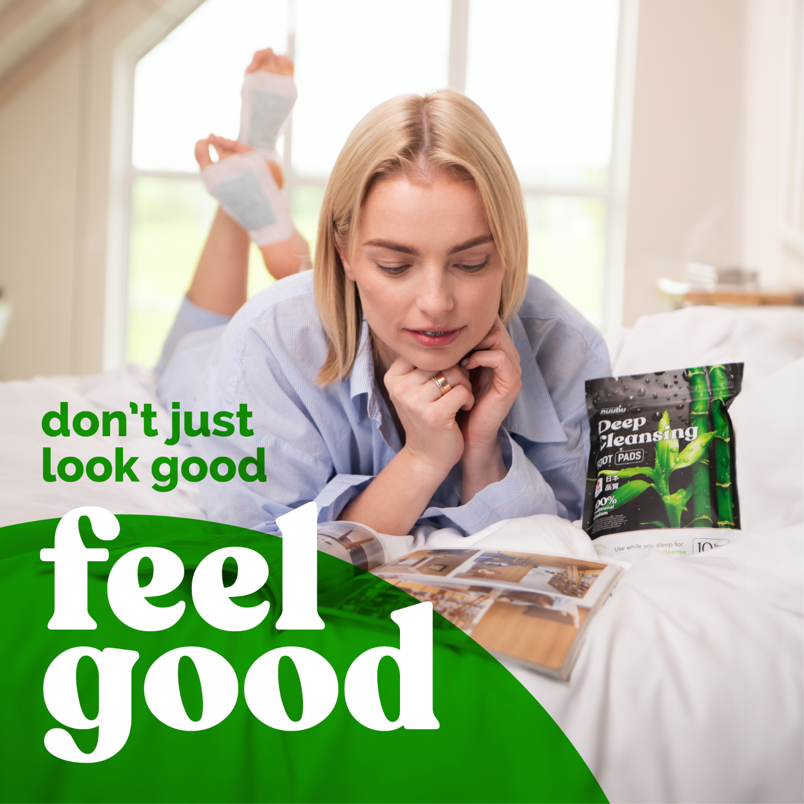 NUUBU® | Premium Detox Foot Pads to Remove Toxins, Deep Cleansing | 10 patches