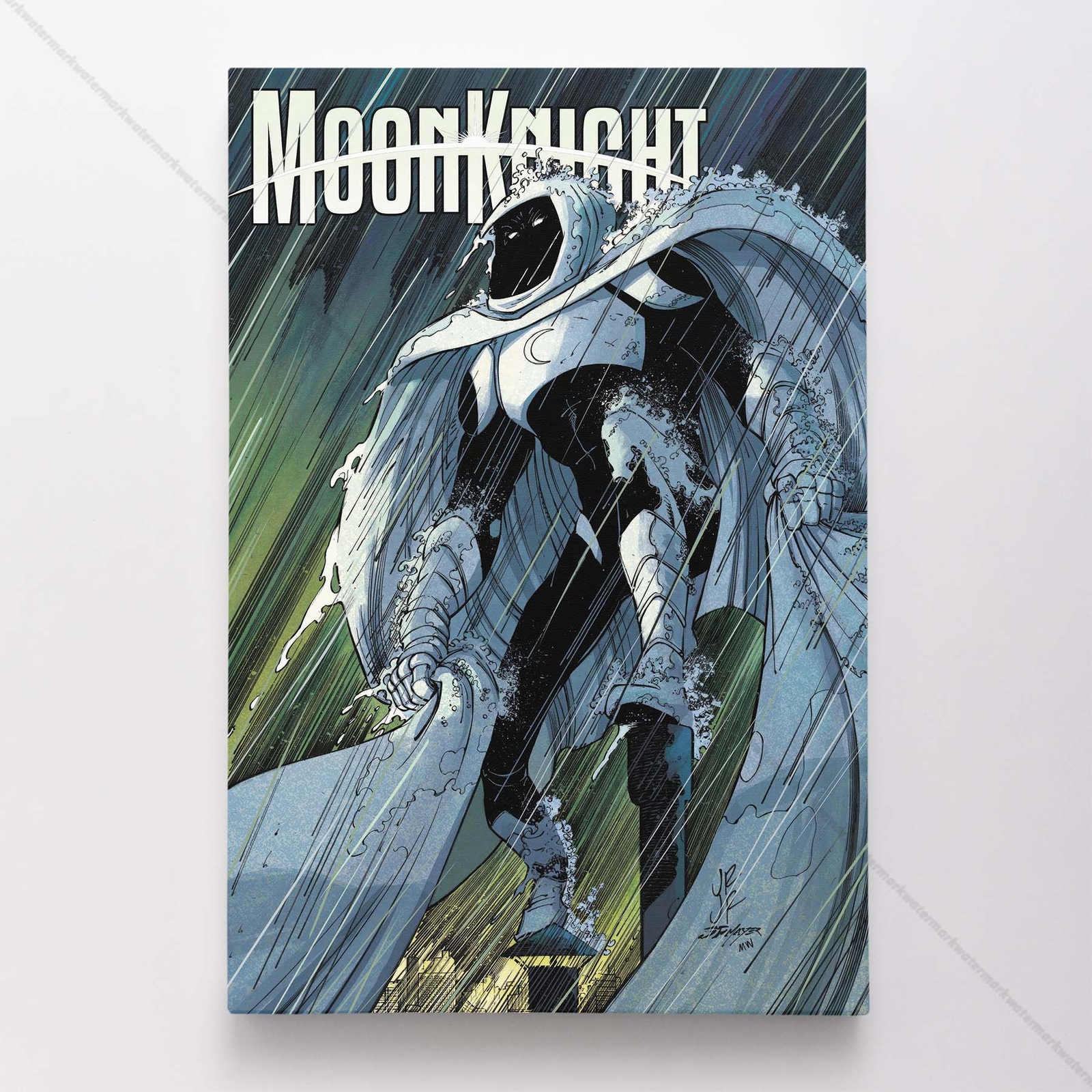 Moon Knight Poster Canvas Marvel Marc Spector Comic Book Cover Art Print #64350