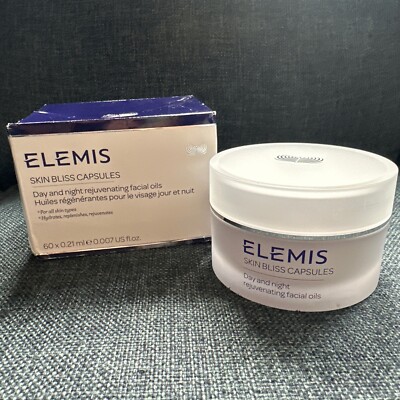 Elemis Skin Bliss Capsules  Day and Night facial oil  60*0.21Ml Exp 12/2025 NIB