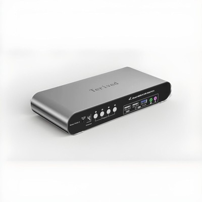Terived 4 Computers 2 Monitors KVM Switch,HDMI 4k@60Hz + DP 8K 30Hz See Det $289