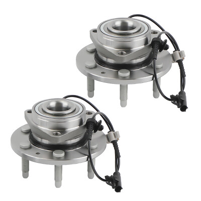 4WD Pair Front Wheel Hub Bearings For Chevrolet Silverado Gmc 515096 WE60747