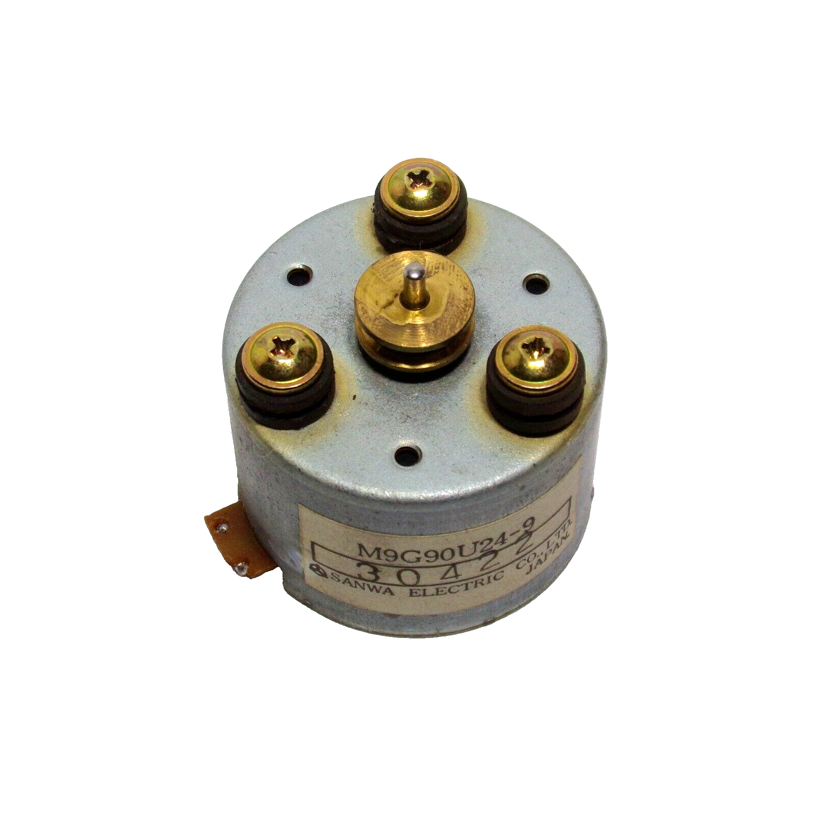 9V DC Cassette deck motor SANWA M9G90U24-9 with 11mm Brass 9V DC Cassette deck motor SANWA M9G90U24-9 with 11mm Brass