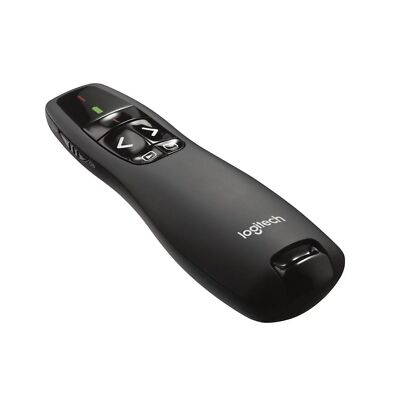 Logitech Wireless Presenter R400, Presentation Remote Clicker with Laser Pointer