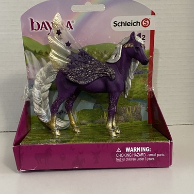 Schleich Star Pegasus Bayala Fantasy Figure Purple Horse w/Wings 4 1/2'' Tall 5''L