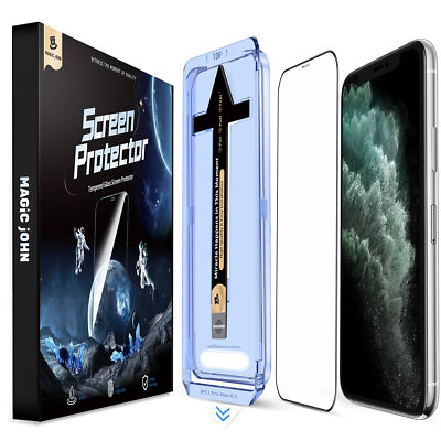 MAGIC JOHN Tempered Glass Screen Protector For iPhone16 15 14 13 12 11Pro Max XR