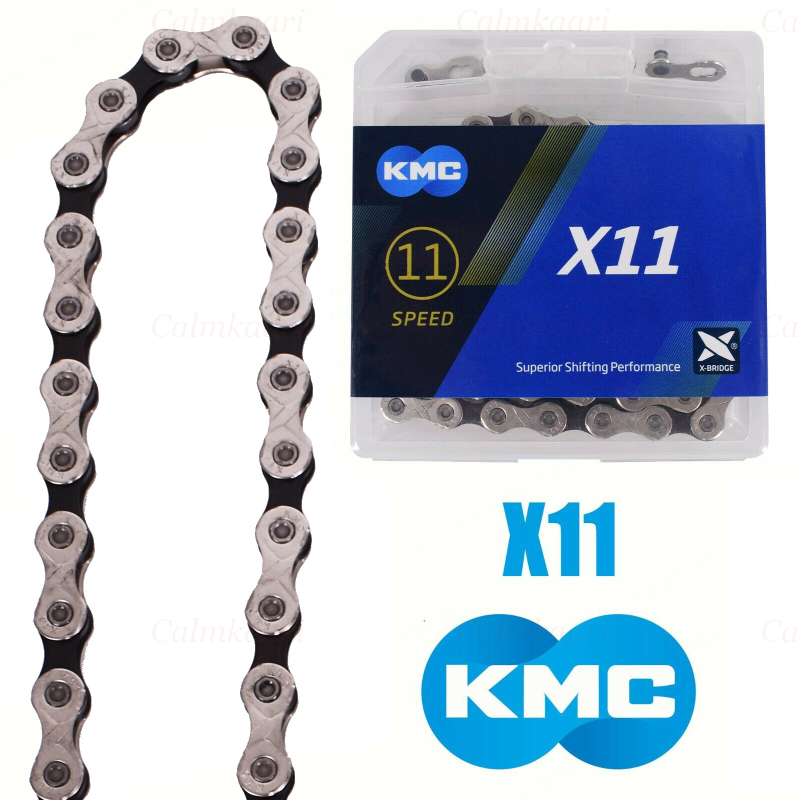 KMC X11 11-Speed Stretch-Proof Bike Chain 118L X11.93 Fit For Campy SRAM Shimano