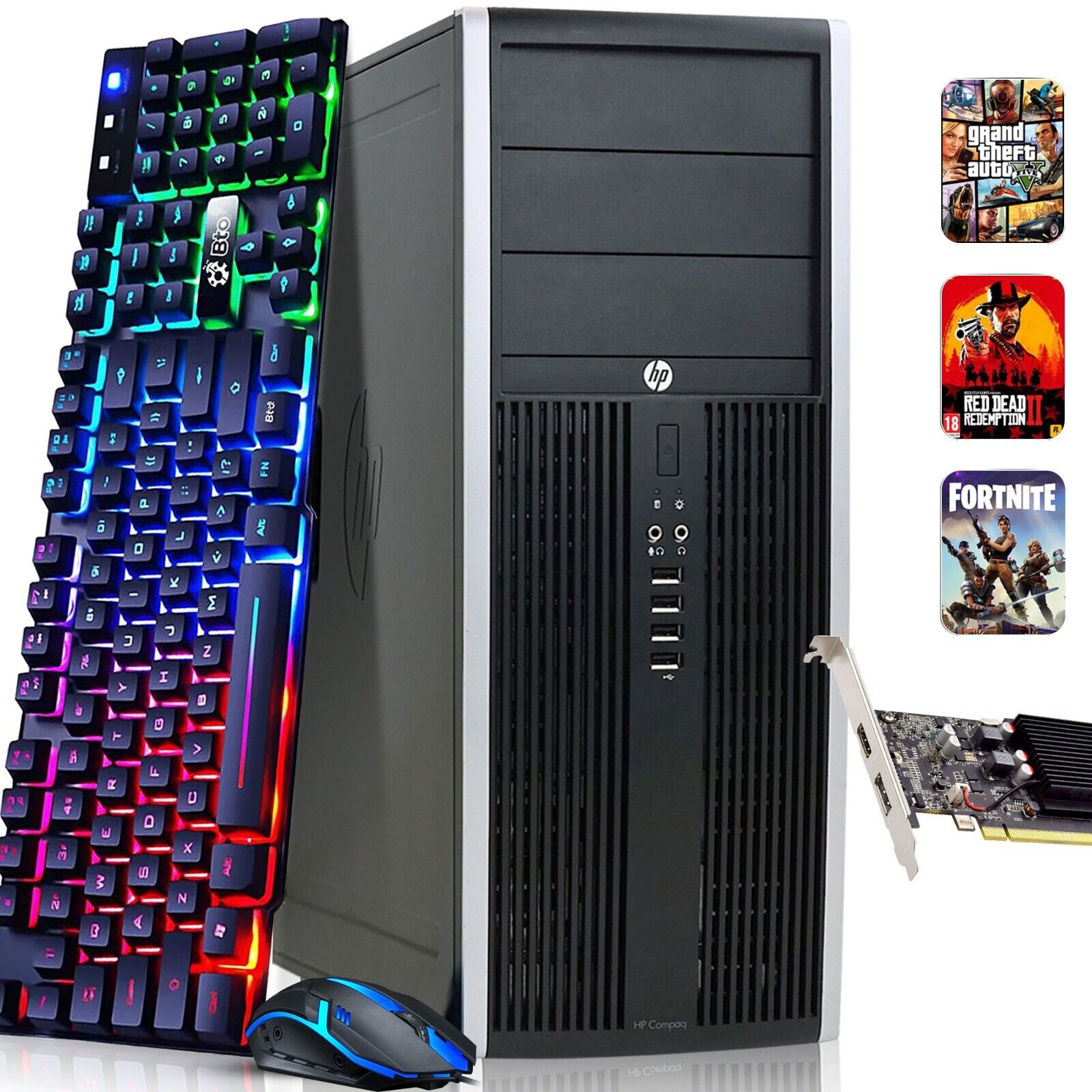 HP MT Gaming PC i5-2400 16GB 512GB M.2 SSD 2TB HDD NVIDIA GT HP MT Gaming PC i5-2400 16GB 512GB M.2 SSD 2TB HDD NVIDIA GT