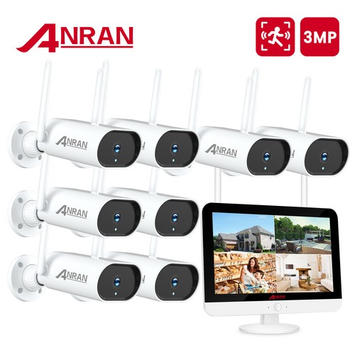 2Way Audio Outdoor Camera Surveillance Security System WIFI CCTV With Monitor IP